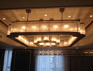 定制后现代个性中式方形吊灯 酒店 餐厅 中式装修灯具