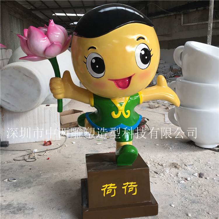 广州玻璃钢卡通公仔雕塑厂家批发