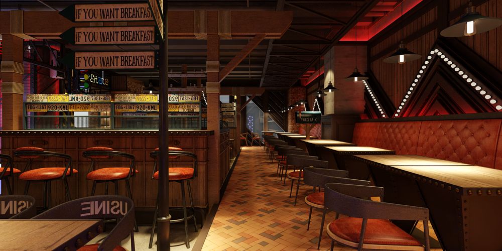 上海口碑好西餐厅设计高性价比的选择 上海七原空间设计供应