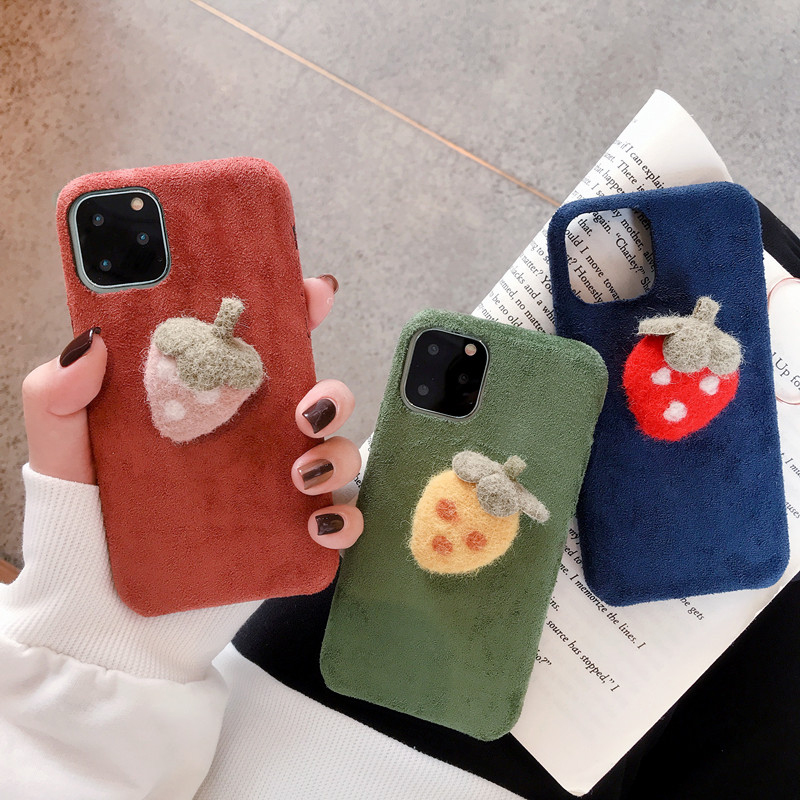现货供应适用iphone11时尚草莓创意保护套苹果MAX新款 手机壳