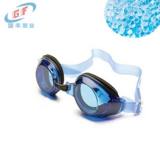 国丰塑业定制游泳眼镜带TPE**料 挤出TPE材料 收缩多少 硬度广泛 免费试用