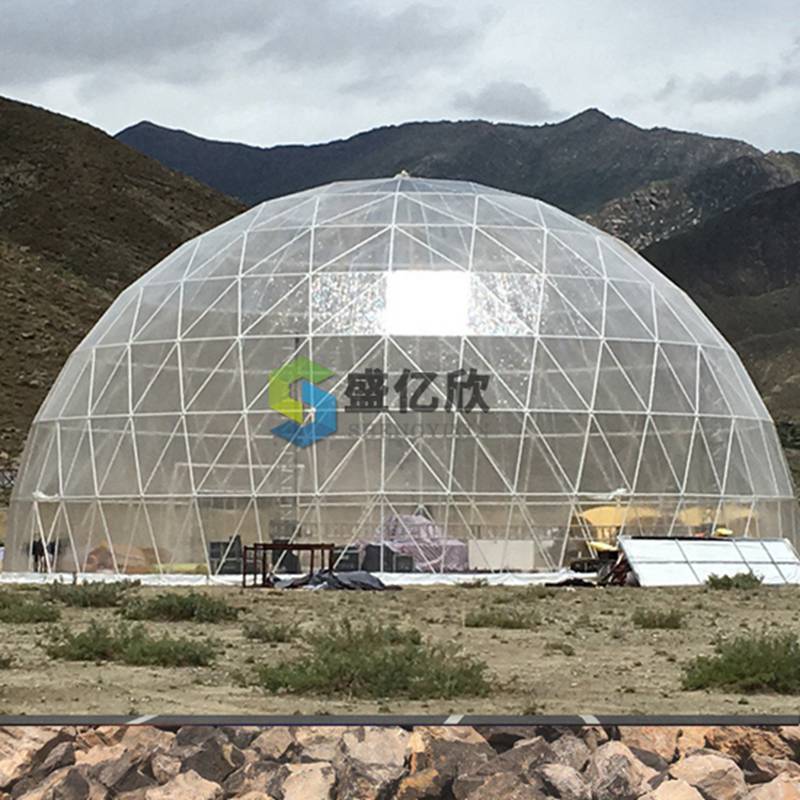 球形阳光房定制 铝合金透明玻璃圆形篷房 造型篷房生产直销 ZB