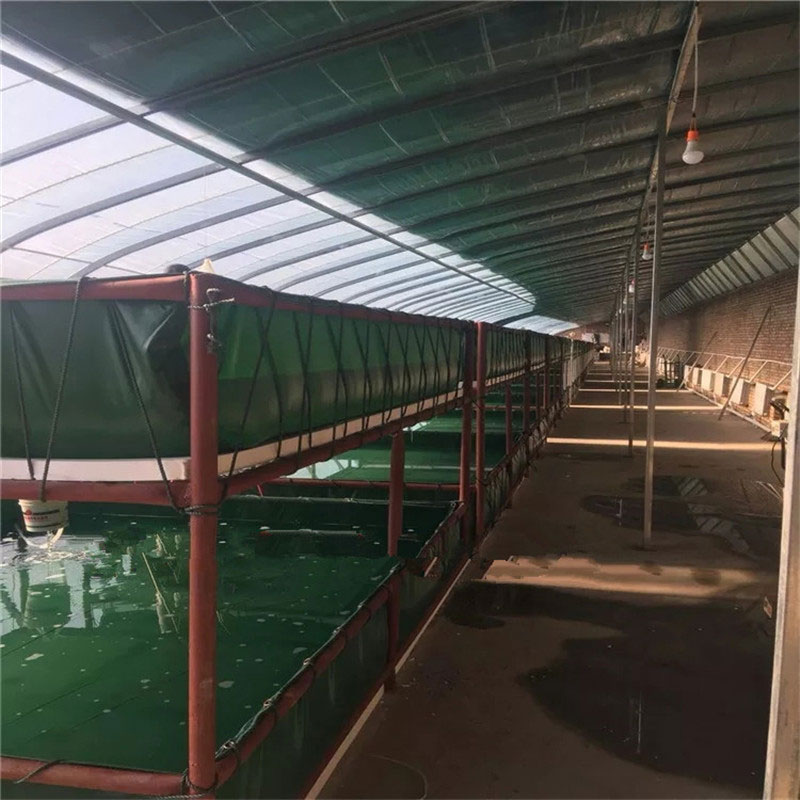 高贵养殖帆布水池大型水产养殖箱定做PVC刀刮布折叠式新环保篷布