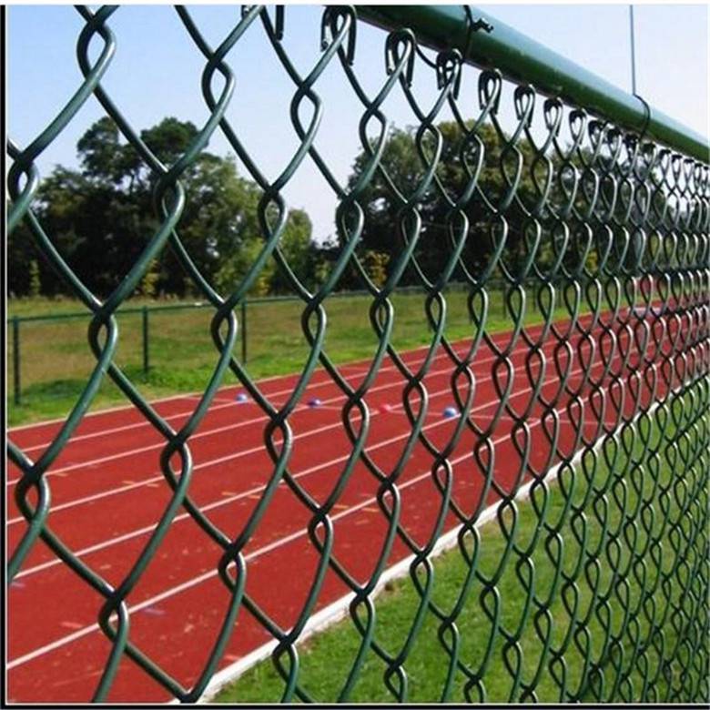 动物园隔离网 学校操场围栏网 绿色编织勾花网