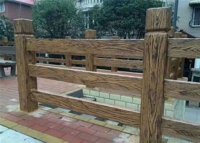 仿木栏杆-泰安压哲围栏-水泥仿木栏杆模具