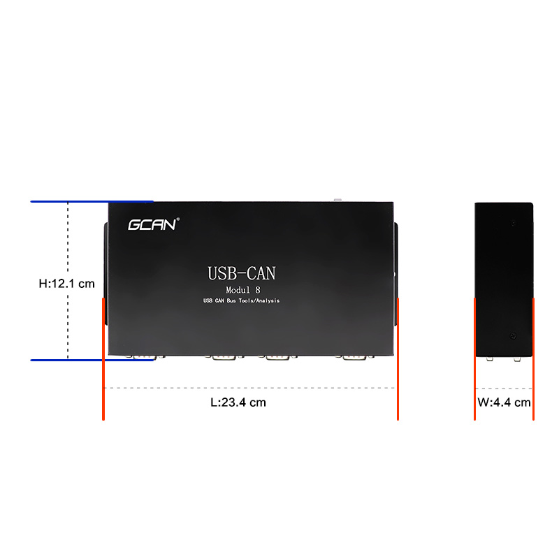 USBCAN modul 8型智能can卡工具