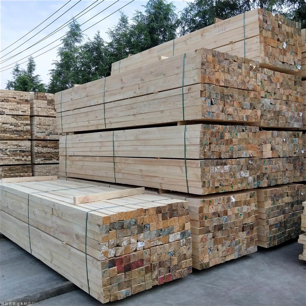 辐射松建筑木方 工地辐射松木方价格 工程木方厂家