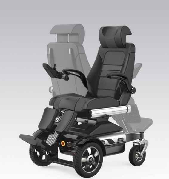 座椅升降调节前后驱切换智能电动轮椅车供应