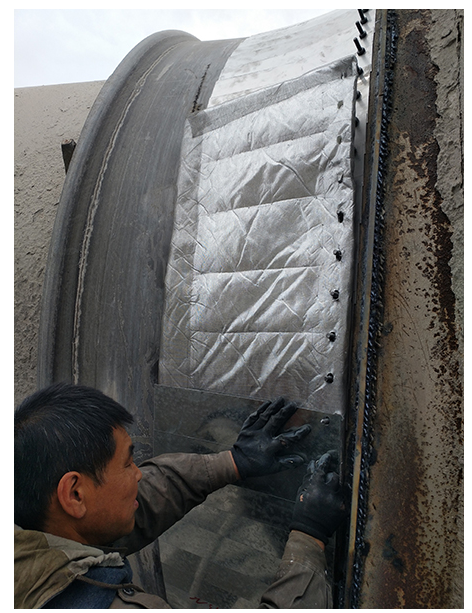 固废回转窑用三层柔性密封装置碳硅镍复合板产品