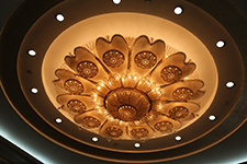 非标定制中式艺术云石圆形装饰灯 创意酒店 别墅个性定制灯