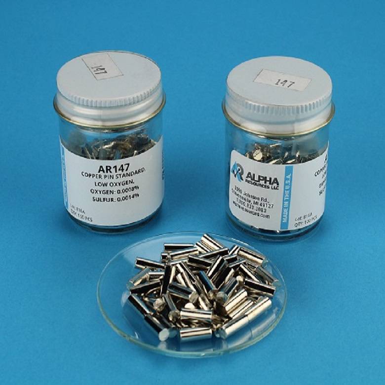 铜中氧硫标准样品 AR147 供应进口氧氮氢，碳硫标样 美国alpha AR147