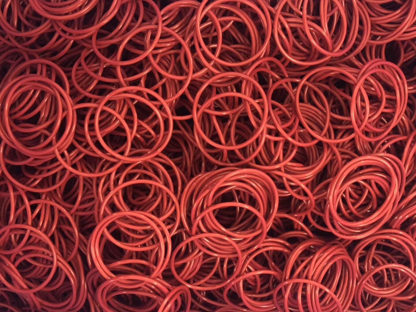 红色硅胶密封圈防水o型胶圈橡胶密封件多种规格环保硅胶o型圈多色