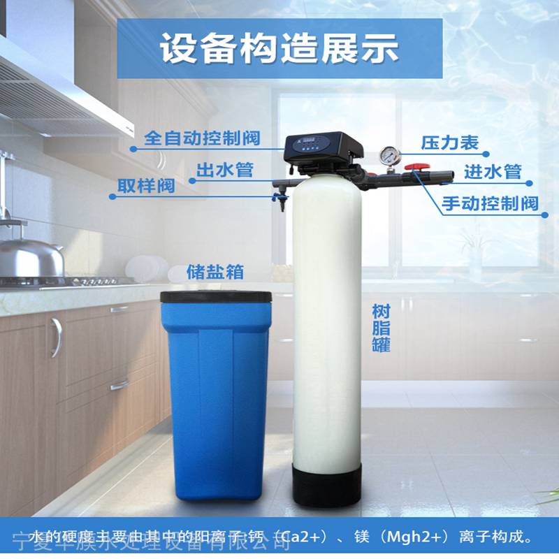 润莱R110C软水机家用中央净水器全屋软水器除水垢器自来水过滤器