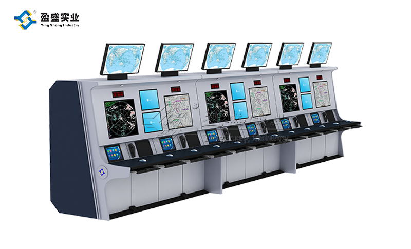 雷达模拟高台 广州盈盛 专业机柜控制台制造商 控制台生产直销 控制台型号 控制台标准