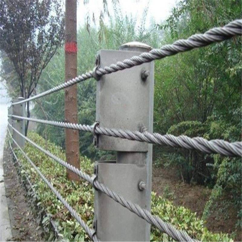 景区缆索护栏-缆索护栏生产厂家-五索柔性缆索防护栏