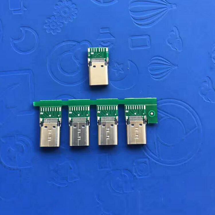 USB-C连接器 type-c焊线式母座 线端type-c带3.0PCB板