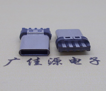 USB3.1 Type-C公头8P焊线铆压不分正反接口