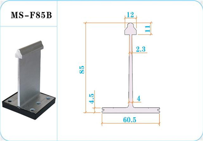 铝合金支座铝镁锰板支座T型支座使用方法案例