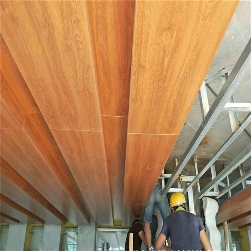 吊顶装饰木纹铝单板价格 热转印铝板 国标生产