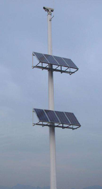 山东LED太阳能监控杆规格尺寸 山东图景照明工程供应