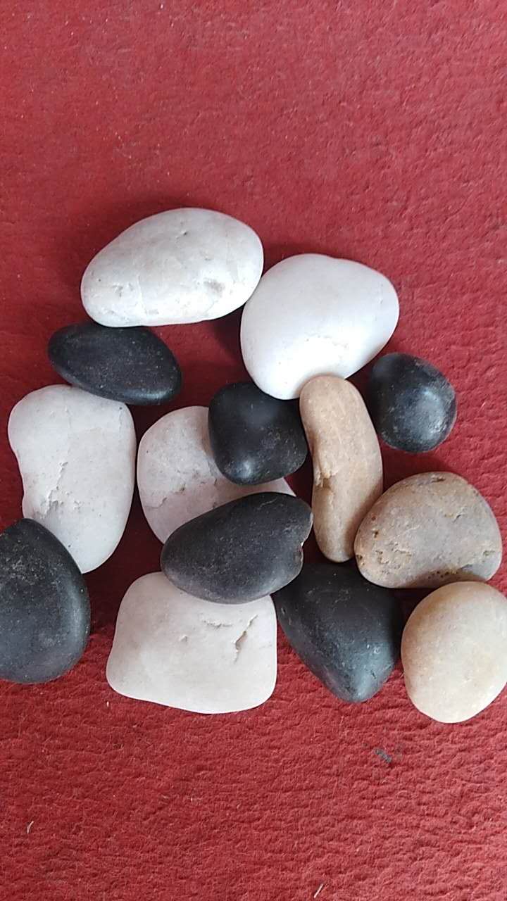 延安市五彩鹅卵石白色黑色抛光鹅卵石雨花石砾石白石子厂家批发出售