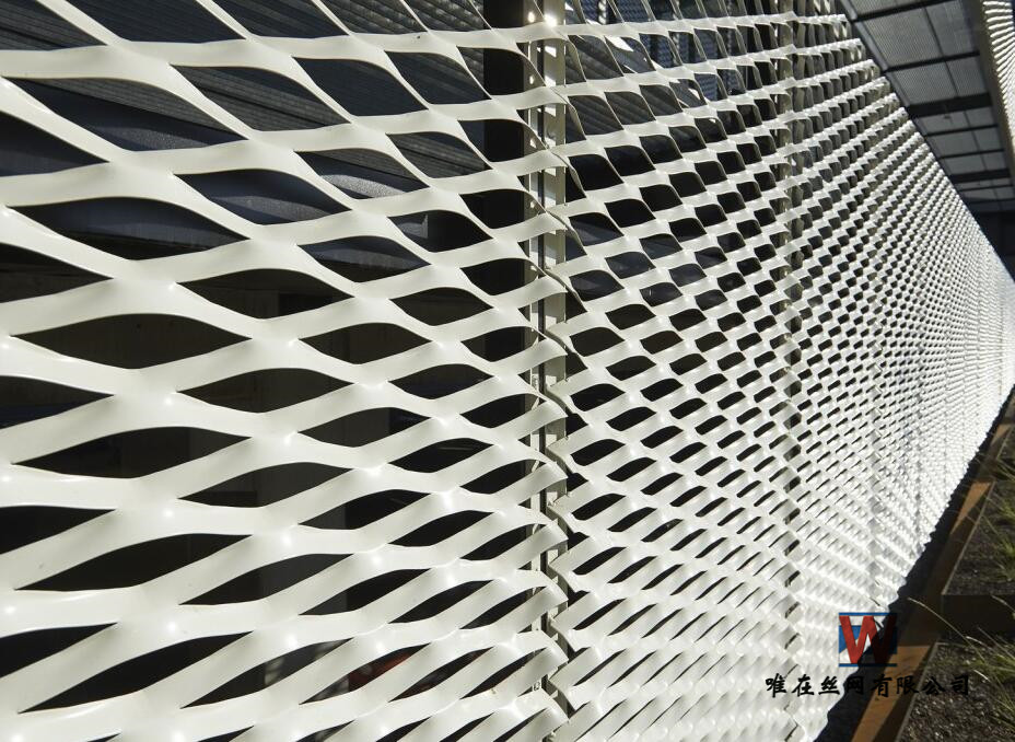 北京幕墙装饰铝板冲拉网 喷塑冲拉网网 唯在网业 厂家直销
