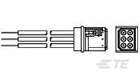 泰科连接器电力连接器矩形电源矩形电源连接器867622-2