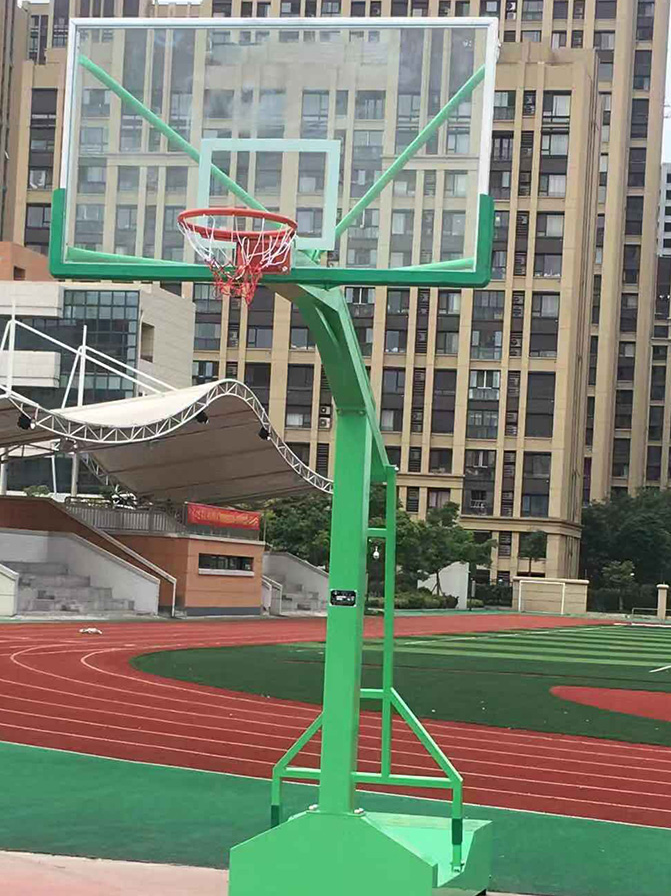户外成人学校家用训练比赛标准室外可升降落地式篮球架
