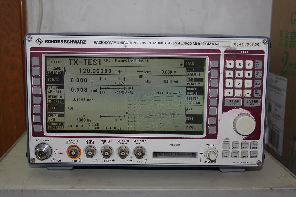 罗德与施瓦茨品牌仪器回收CMS50无线电综合测试仪