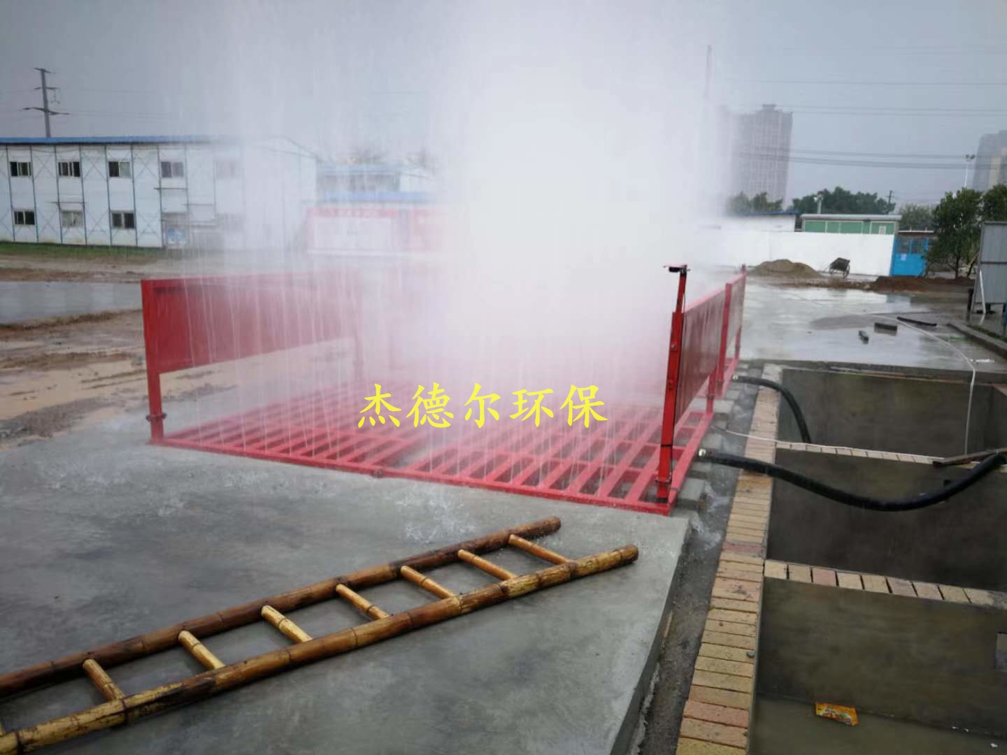 玉林陆川县-自动洗轮机-洗车槽做法详图