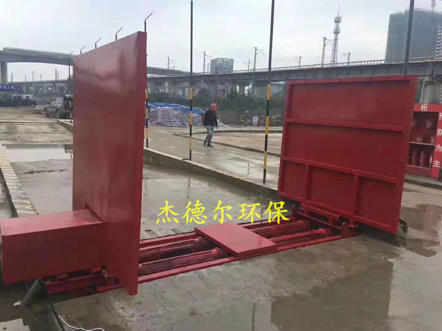 桂林叠彩区-工程洗轮机-洗车槽做法详图