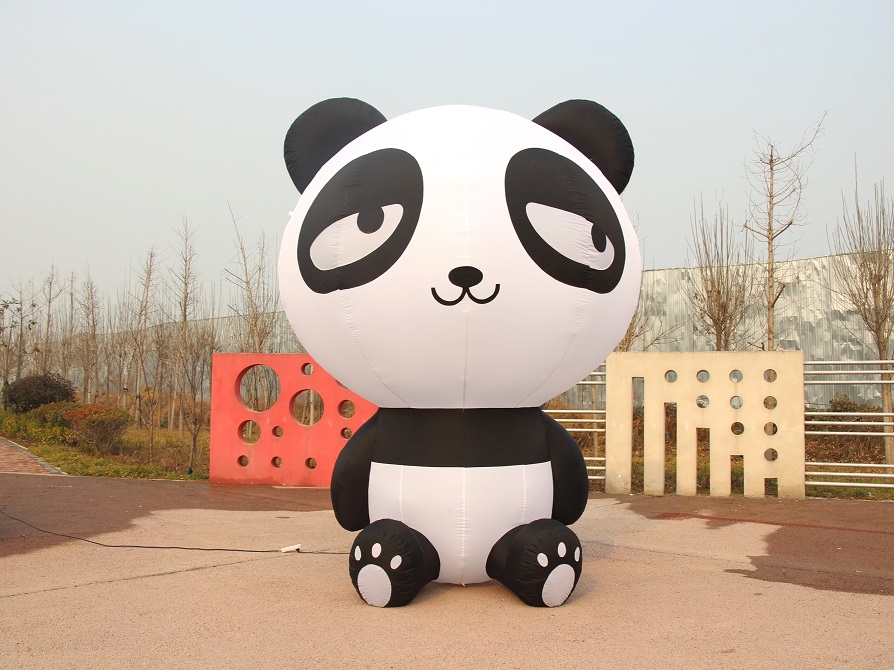 非凡气模厂定制充气大熊猫模型景区动物园商场美陈