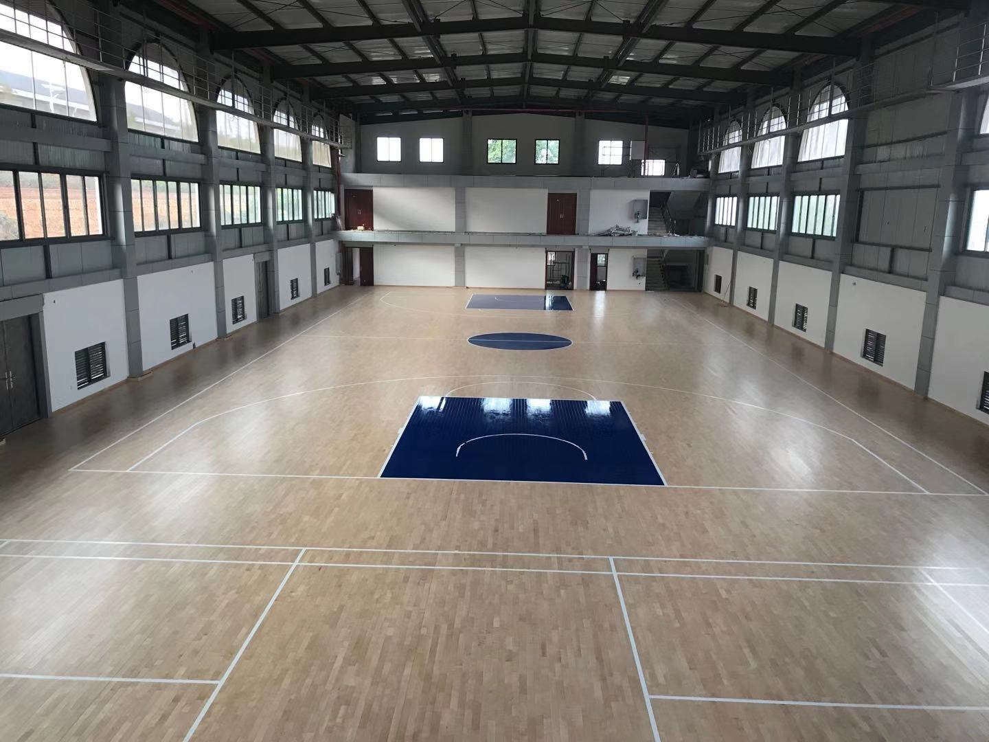 青海海西体育实木地板，专业生产运动枫木地板厂家，胜枫