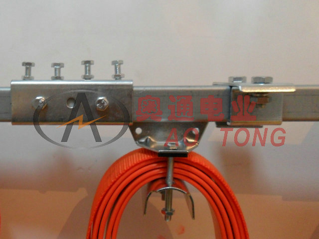 奥通电业电缆U型导轨铸造不锈钢排线滑轮