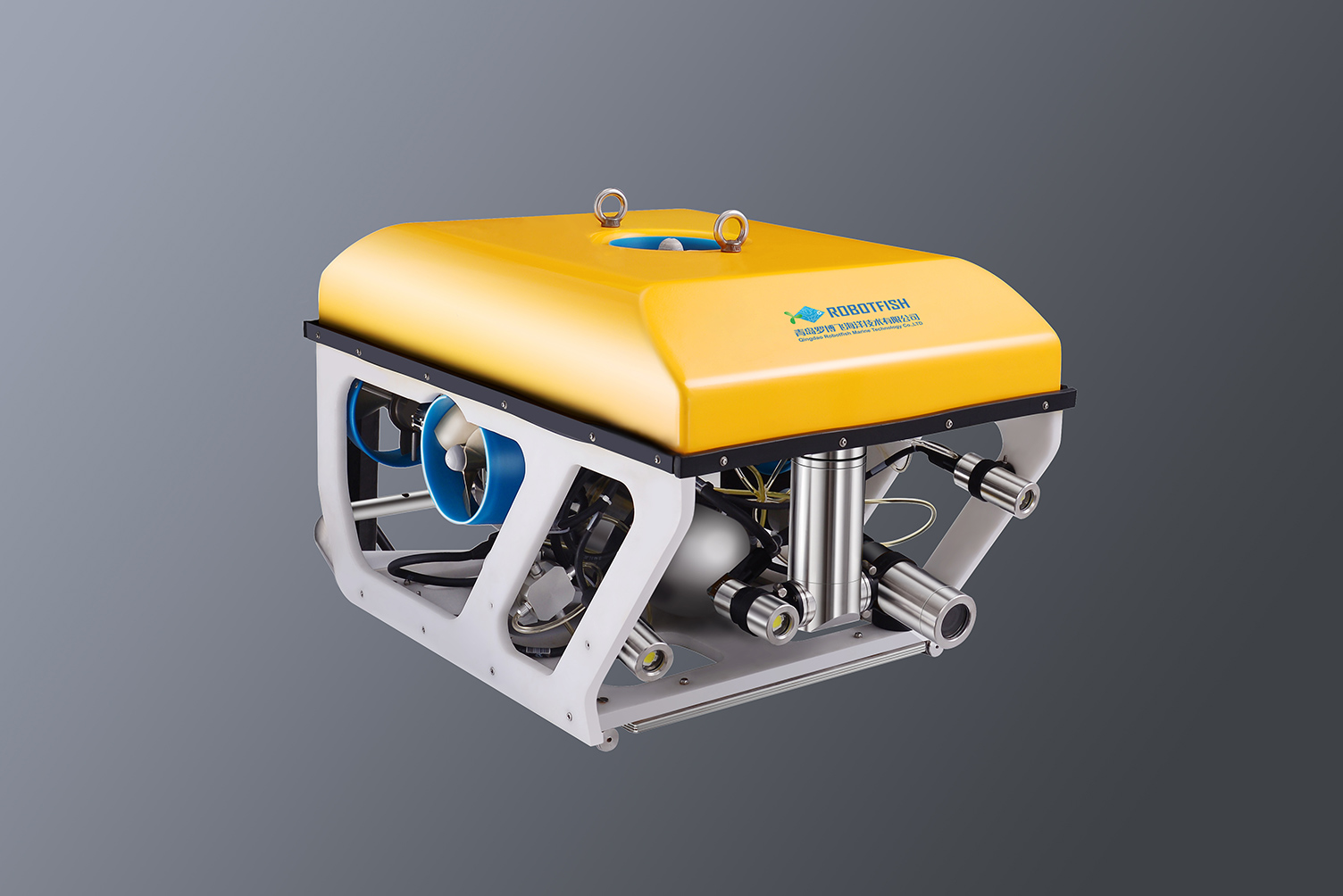 青岛罗博飞小型水下机器人,作业级水下机器人价格水下视频探测器10多年经验