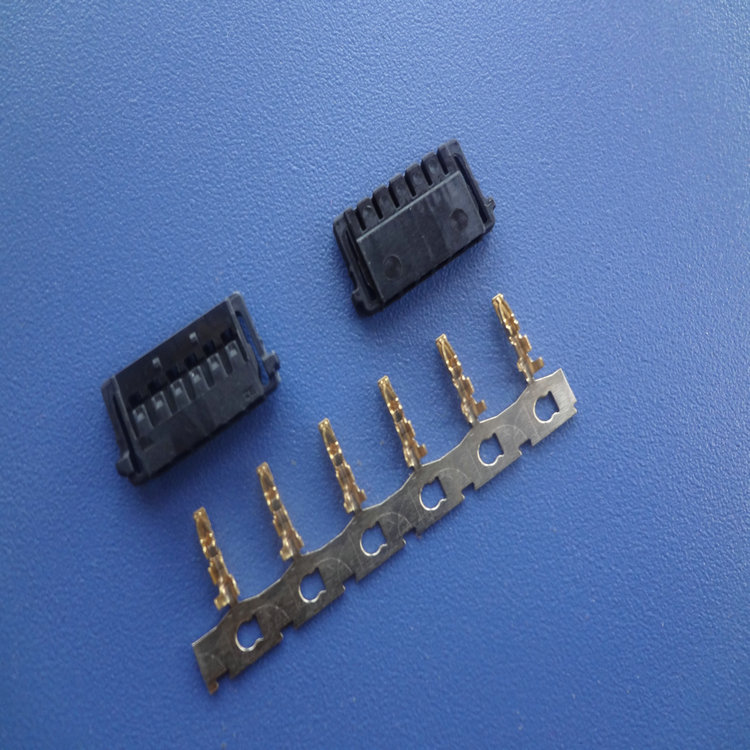 MOLEX504050-04P黑色卧贴针座