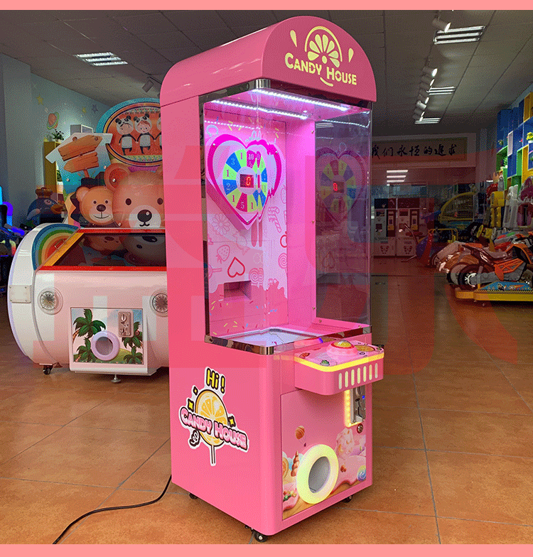 新款糖果机 儿童街边乐园贩卖糖果投币转糖果游戏设备