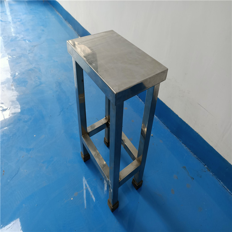 供应家用加厚不锈钢餐桌凳 员工饭堂201不锈钢高脚方形凳