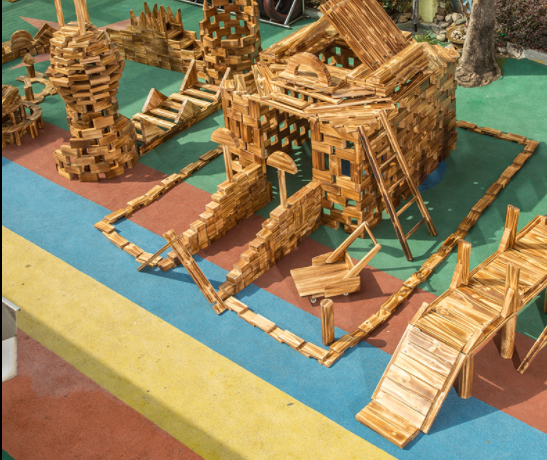 户外大型碳化实心积木 幼儿园炭烧游戏积木 儿童木制碳化积木