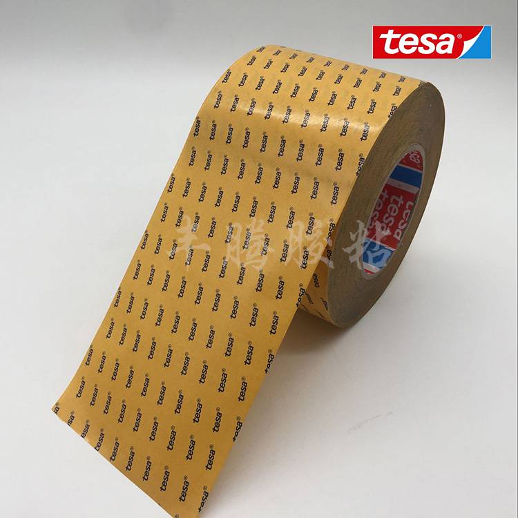 tesa4967透明双面薄膜带_黄纸pet高粘强力双面胶带_ ABS塑料件装饰固定4967双面胶带批量供应