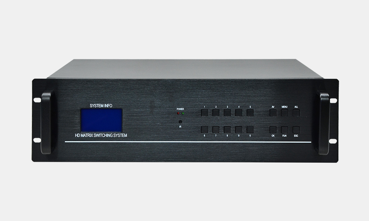 网络监控视频H265解码qiHDMI数字高清混合矩阵切换器