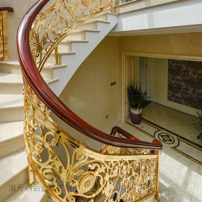 安装别墅欧式楼梯扶手图片