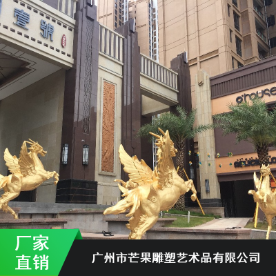 一比一耐高温麒麟雕塑_广州芒果不锈钢麒麟雕塑_城市麒麟雕塑价格