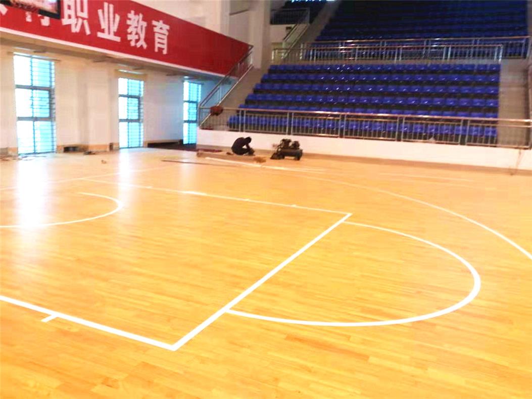 拉萨学校室内运动场木地板