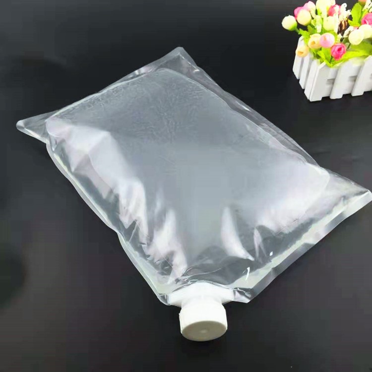 饮料透明包装袋现货 5KG袋装柚子山药汁吸嘴袋 通用三边封透明袋