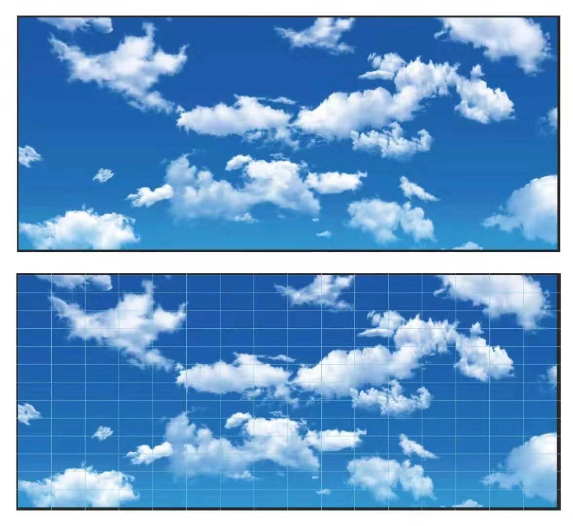 恒大游泳池专用蓝天白云3d彩绘铝单板