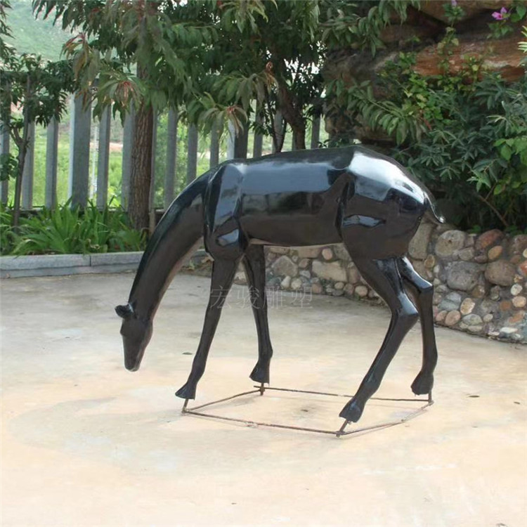 四川马动物雕塑玻璃钢