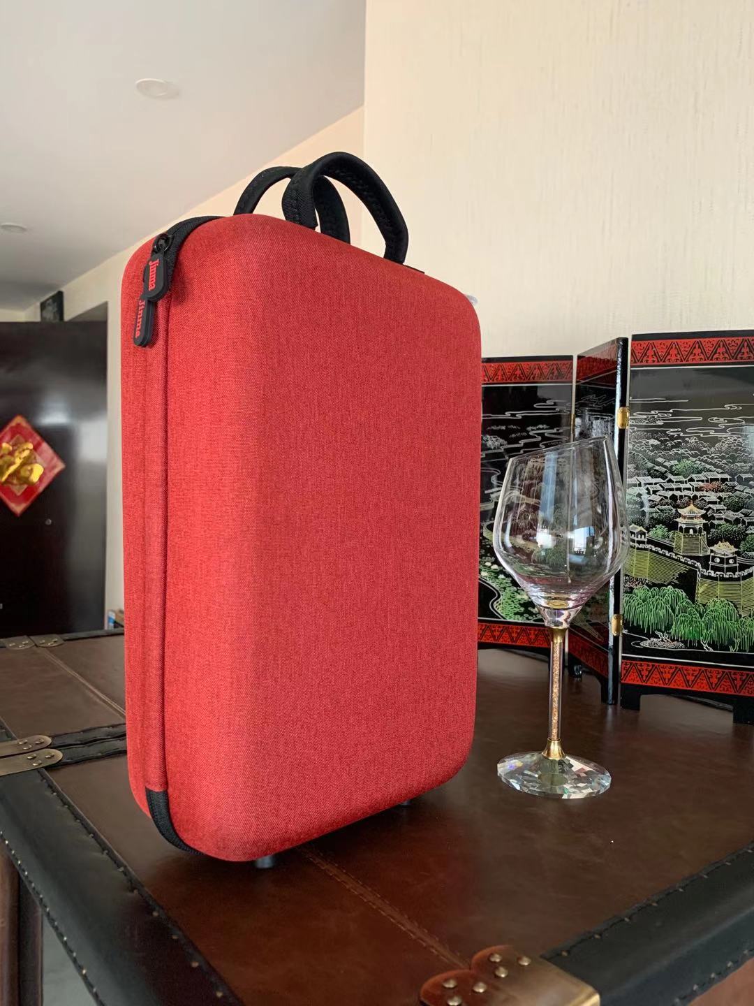 金马红酒包装盒，红酒盒，双支红酒盒 MINI雪花绒酒盒