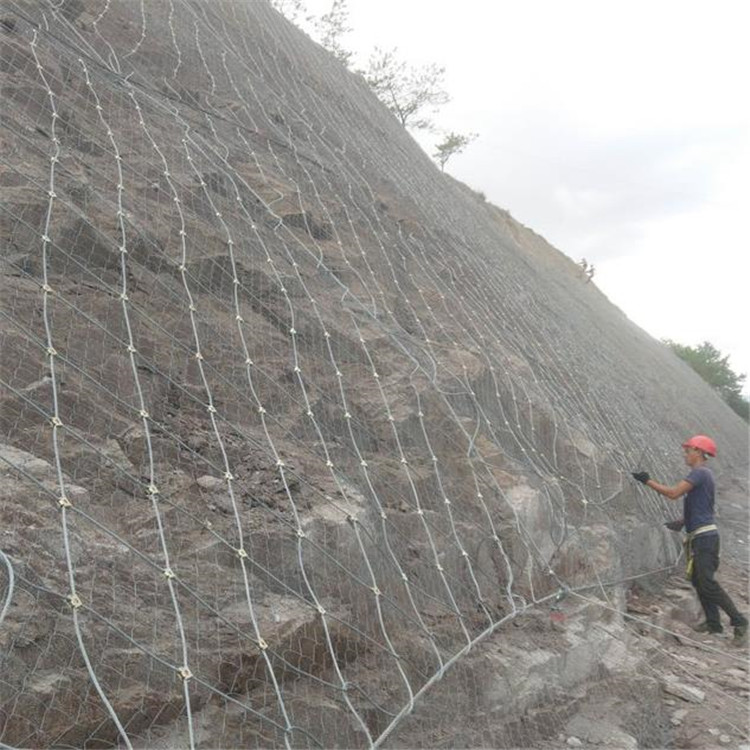 吉林边坡防护网 勾网 锚网 边坡防护网山体滑坡防护网