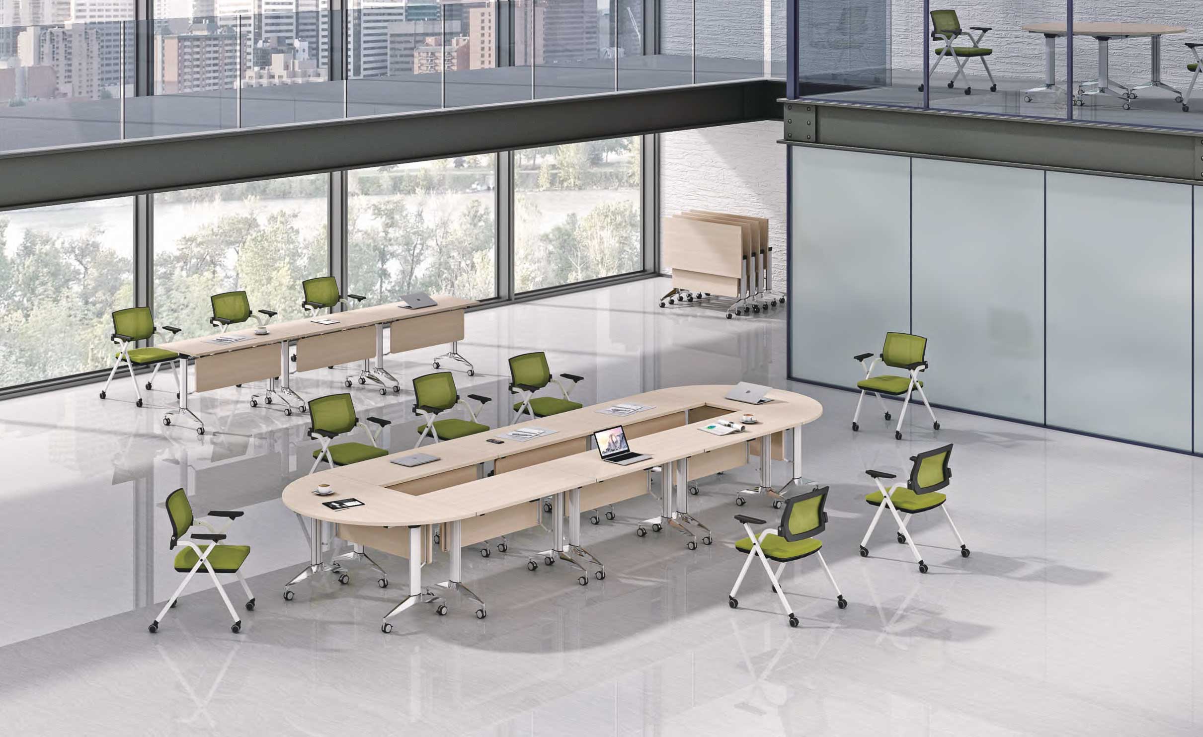 东莞培训桌椅厂家简约组合折叠办公培训桌椅可定制
